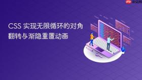 CSS 实现无限循环的对角翻转与渐隐重置动画
