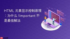 HTML 元素显示控制原理：为什么 !important 不是最佳解法
