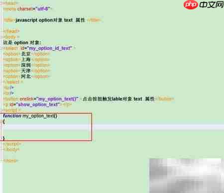 option对象text属性用法解析