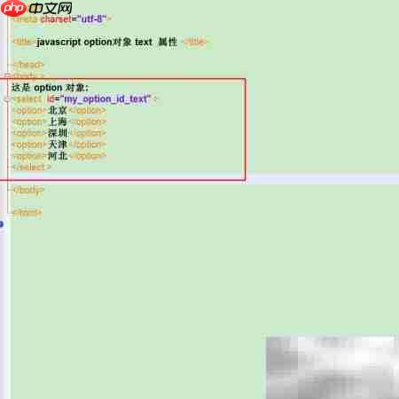 option对象text属性用法解析