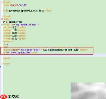 option对象text属性用法解析