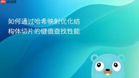如何通过哈希映射优化结构体切片的键值查找性能
