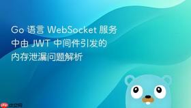 Go 语言 WebSocket 服务中由 JWT 中间件引发的内存泄漏问题解析