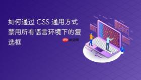 如何通过 CSS 通用方式禁用所有语言环境下的复选框
