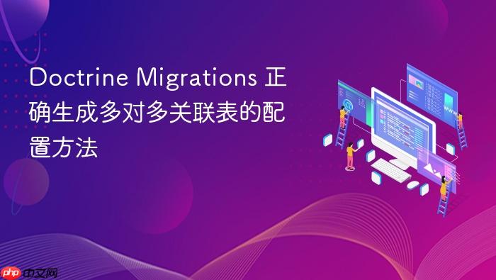Doctrine Migrations 正确生成多对多关联表的配置方法