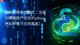 强制启用单色模式：为视力障碍用户优化 Python 开发环境（白字黑底）
