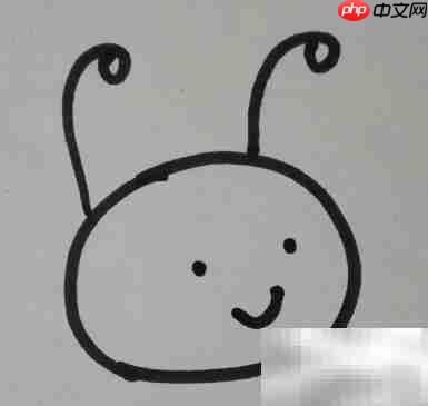 蜜蜂简笔画教程