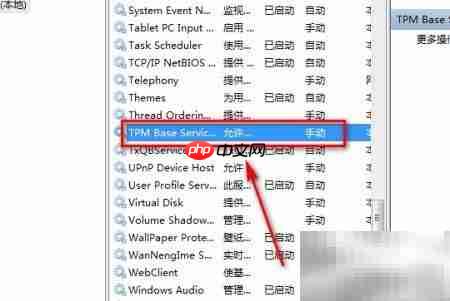 如何查看电脑TPM服务