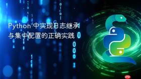 Python 中实现日志继承与集中配置的正确实践

