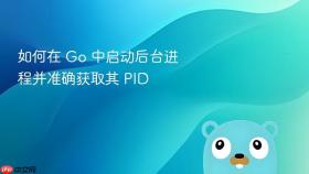 如何在 Go 中启动后台进程并准确获取其 PID
