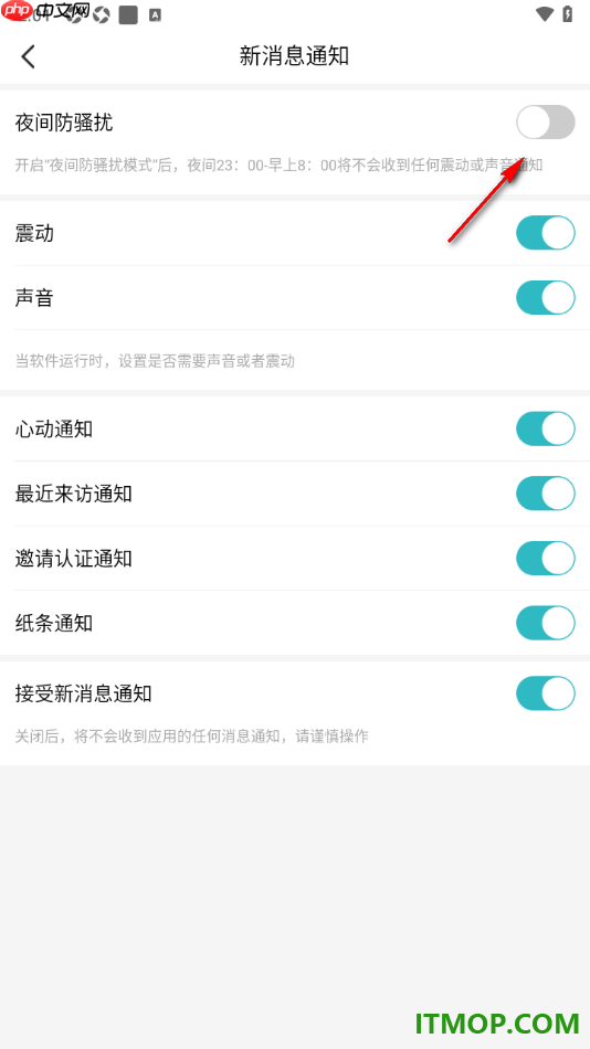 一伴婚恋专业版手机版设置启用夜间防骚扰模式的方法