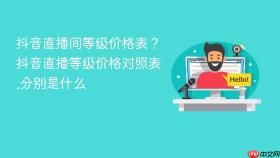 抖音直播间等级价格表?抖音直播等级价格对照表,分别是什么