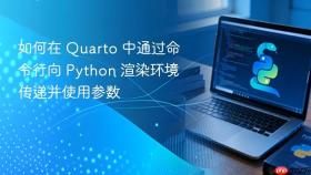 如何在 Quarto 中通过命令行向 Python 渲染环境传递并使用参数