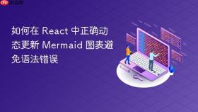 如何在 React 中正确动态更新 Mermaid 图表避免语法错误