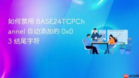 如何禁用 BASE24TCPChannel 自动添加的 0x03 结尾字符

