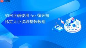 如何正确使用 for 循环按指定大小读取整数数组