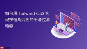 如何用 Tailwind CSS 实现按钮渐变色的平滑过渡动画
