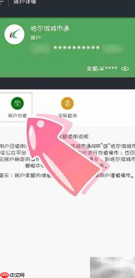 哈尔滨城市通充值方法