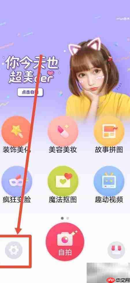 天天P图自拍快捷图标设置