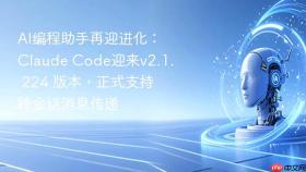 ai编程助手再迎进化:claude code迎来v2.1. 224 版本,正式支持跨会话消息传递