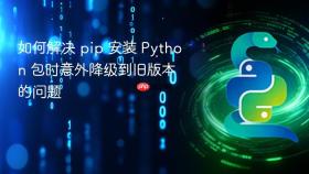 如何解决 pip 安装 Python 包时意外降级到旧版本的问题