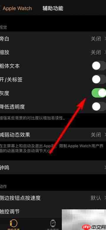 Apple Watch灰度设置方法