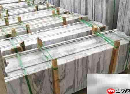 大理石荒料加工成板材流程