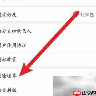 钓鱼人APP缓存清除方法