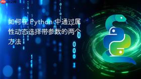 如何在 Python 中通过属性动态选择带参数的两个方法