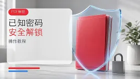 已知密码的PDF怎么解除？安全解锁操作教程