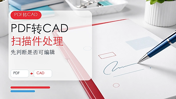 PDF怎么转换成CAD图纸?扫描版PDF该如何处理?