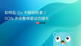 如何在 Go 中解码嵌套 JSON 并完整保留动态键名
