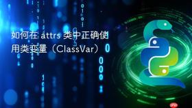 如何在 attrs 类中正确使用类变量（ClassVar）
