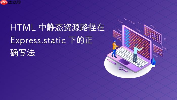 HTML 中静态资源路径在 Express.static 下的正确写法