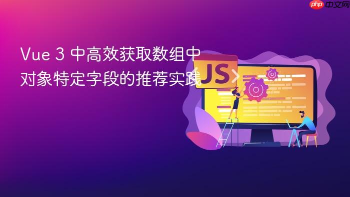 Vue 3 中高效获取数组中对象特定字段的推荐实践