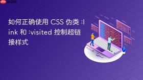 如何正确使用 CSS 伪类 :link 和 :visited 控制超链接样式