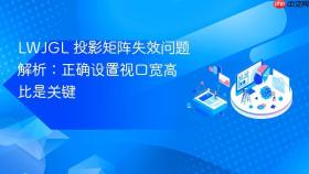 LWJGL 投影矩阵失效问题解析：正确设置视口宽高比是关键