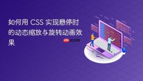 如何用 CSS 实现悬停时的动态缩放与旋转动画效果
