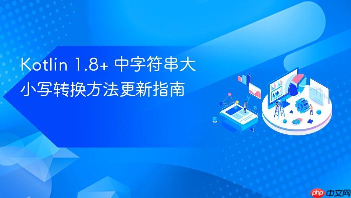 Kotlin 1.8+ 中字符串大小写转换方法更新指南