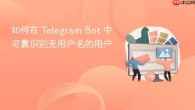如何在 Telegram Bot 中可靠识别无用户名的用户
