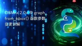 OSMnx 2.0+ 中 graph_from_bbox() 函数参数变更详解