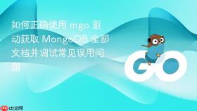 如何正确使用 mgo 驱动获取 MongoDB 全部文档并调试常见误用问题
