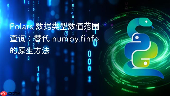 Polars 数据类型数值范围查询:替代 numpy.finfo 的原生方法
