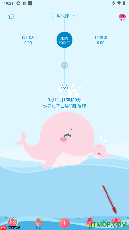 口袋记账手机版设置允许启用密码锁功能的方法