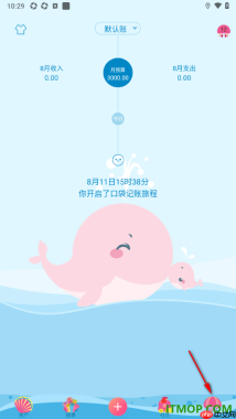 口袋记账手机版设置查看账单总结的方法