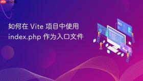 如何在 Vite 项目中使用 index.php 作为入口文件
