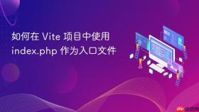 如何在 Vite 项目中使用 index.php 作为入口文件
