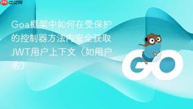 Goa框架中如何在受保护的控制器方法内安全获取JWT用户上下文(如用户名)