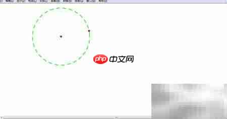 Sketchpad绘制绿色虚线圆