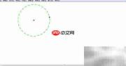 Sketchpad绘制绿色虚线圆